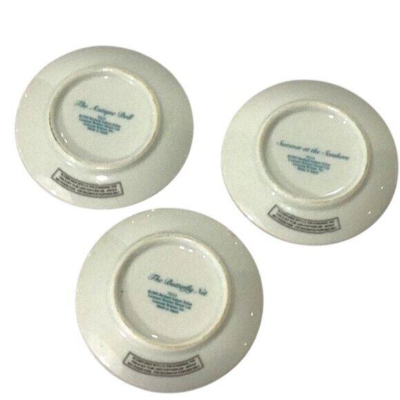 Vintage Decorative Plates Lot of 3 by Richard Judson Zolan 4" Diameter Rare - Picture 4 of 10